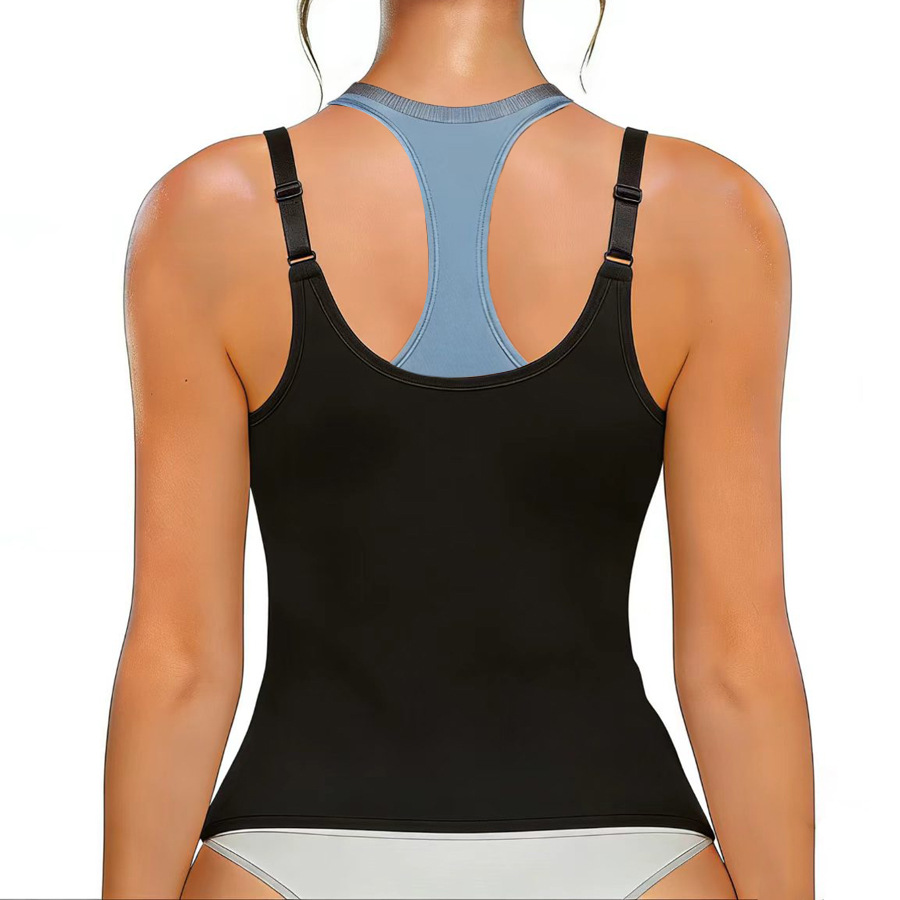 Faja moldeadora con botones y tirantes para mujer, cinturón de compresión deportivo para adelgazar la cintura, prenda moldeadora de cuerpo. image 6