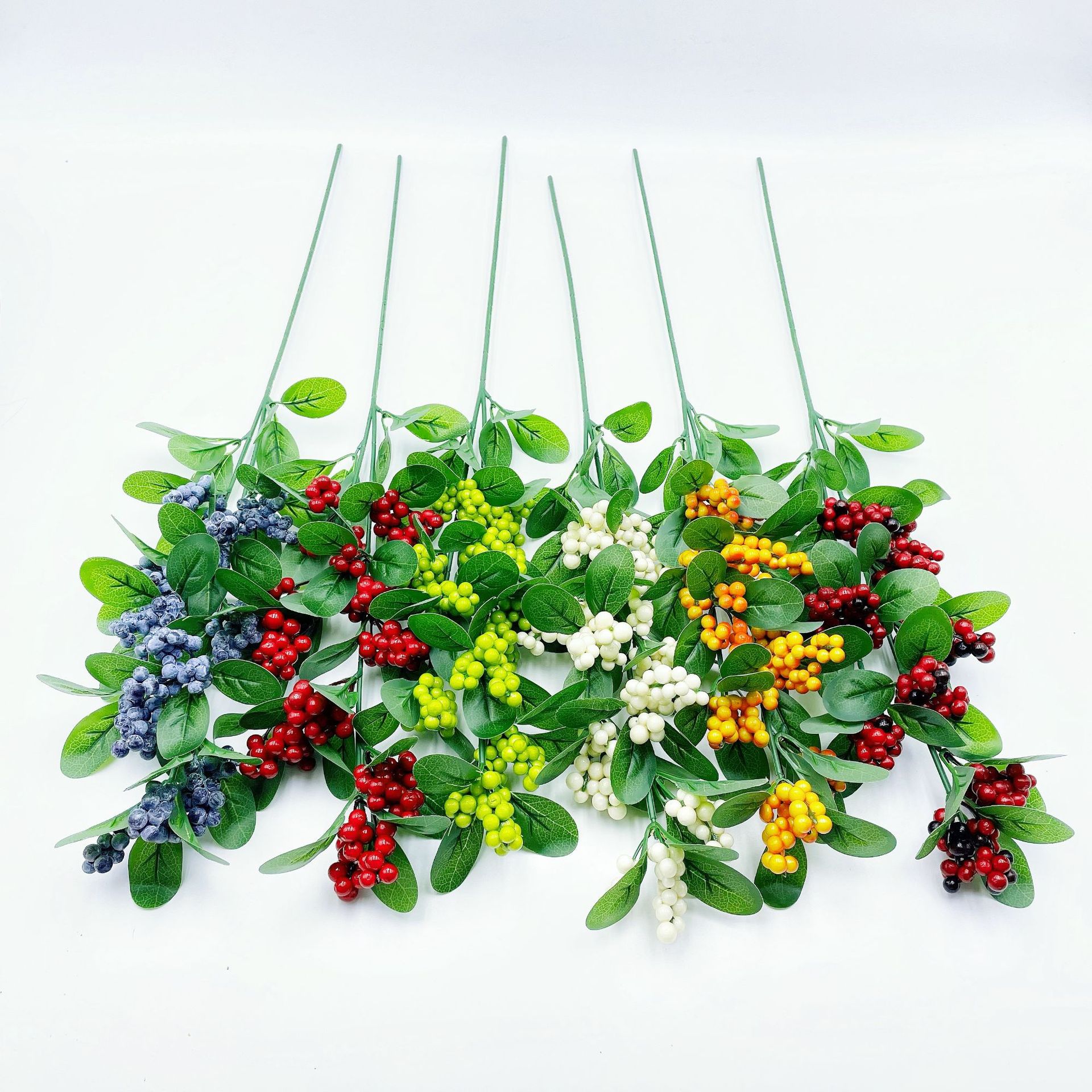 仿真花艺发财果步步高插花泡沫果 桑果步步高插花塑料花 家居装饰