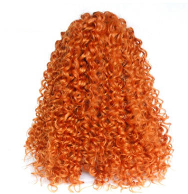 Comercio exterior Pelucas europeas y americanas populares damas pelucas rizadas africanas Encaje frontal de fibra química casco LW0036