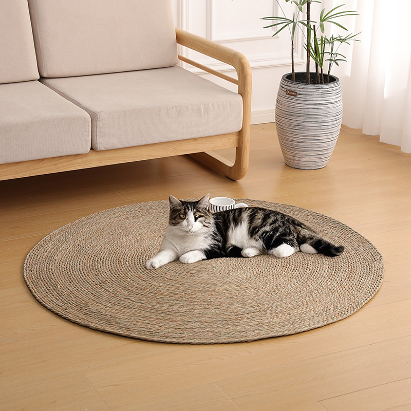 Fábrica de esterilla de paña de león en stock, alfombra de alfombra