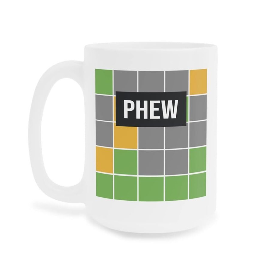 Transfronterizo nuevo de cerámica WORDLE MUG divertido Wording espacio creativo regalo TAZA