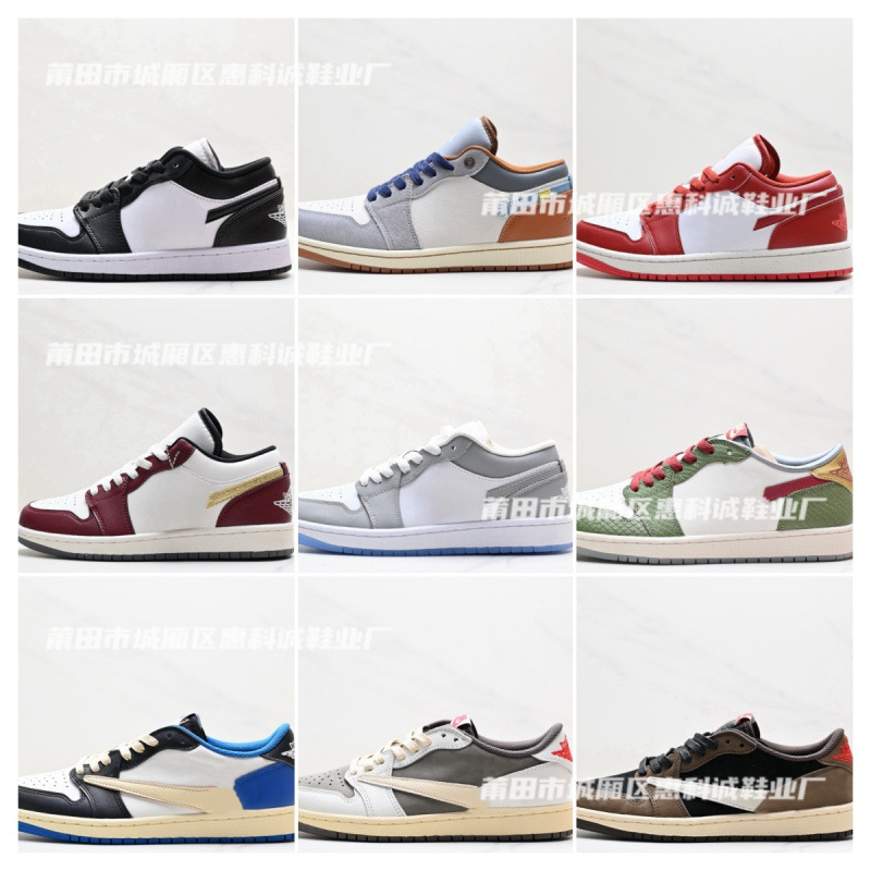 Putian Shoes New Pure Original Shoes Aj1 Low-Top Men's and Women's Basketball Sneakers Year of the Dragon Valentine's Day Undercut Classic Shoes