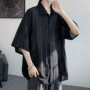 短袖薄款夏季棉麻衬衣