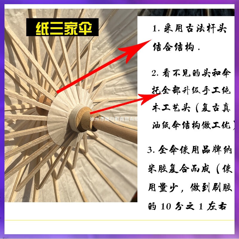 Paper Umbrella DIY Bleached Paint Small Umbrella Painting Kidsren's White Blank Oil Paper Umbrella Wholesale with Pattern Paint Handmade