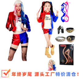 狂欢节COS服自杀小队小丑女哈莉奎茵HarleyQuinn跨境派对舞台服装