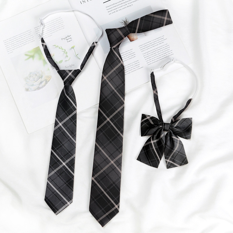 DK Student JK College Style Sub-Free Shirt Couple Bow Tie For Women_voghion.com