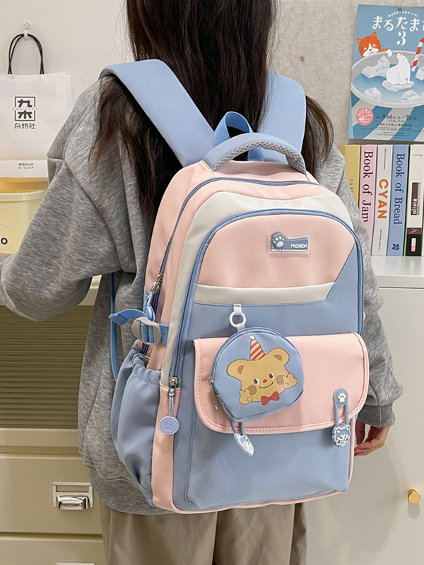 2025 新学生スクールバッグ女性の韓国スタイルのファッションシンプルな日本のキャンパスバックパッククラス通勤コンピュータバックパック|undefined