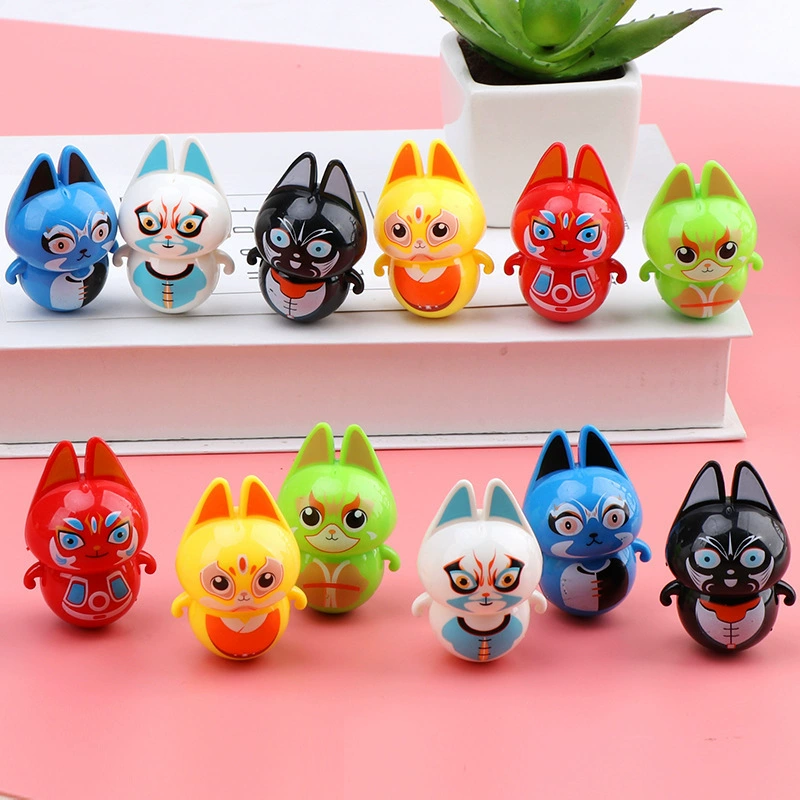 Пекинская опера кошка тумблер мультфильм котенок тумблер детский сад приз ностальгический традиционный подарок игрушка тумблер