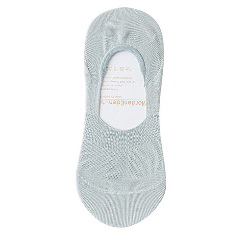 Mesh breathable boat socks for women in summer, pure cotton, non-falling, 95% cotton, hand-sewn toe, taro purple, shallow mouth, versatile