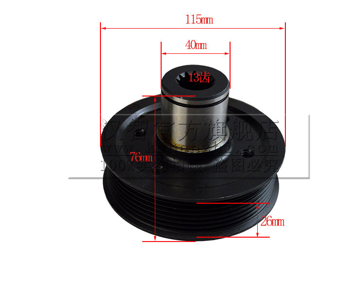 Carrileta elevadora bomba hidráulica bandeja de correa 16211 - 30610 - 71 para Toyota 7FD accesorios de carretilla elevadora brida de ranura múltiple