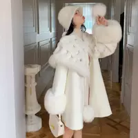 Double-sided cloak, cashmere trench coat