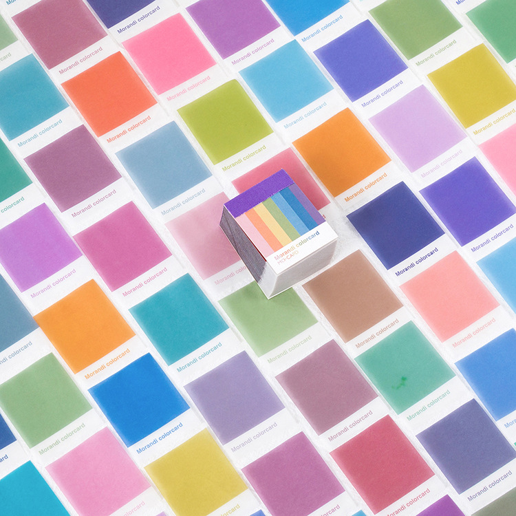 Mo mo sulfato material de papel libro una página serie retro fresco diario pegatinas decorativas 366 unidades en 4 tipos