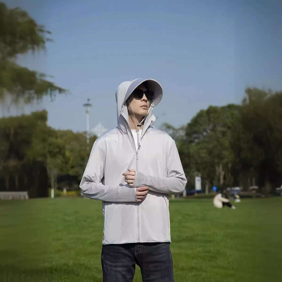 Летняя солнцезащитная одежда для женщин от Jiao имеет съемный козырек, не блокирует ультрафиолетовые лучи, быстро сохнет, подходит для рыбалки и активного отдыха.