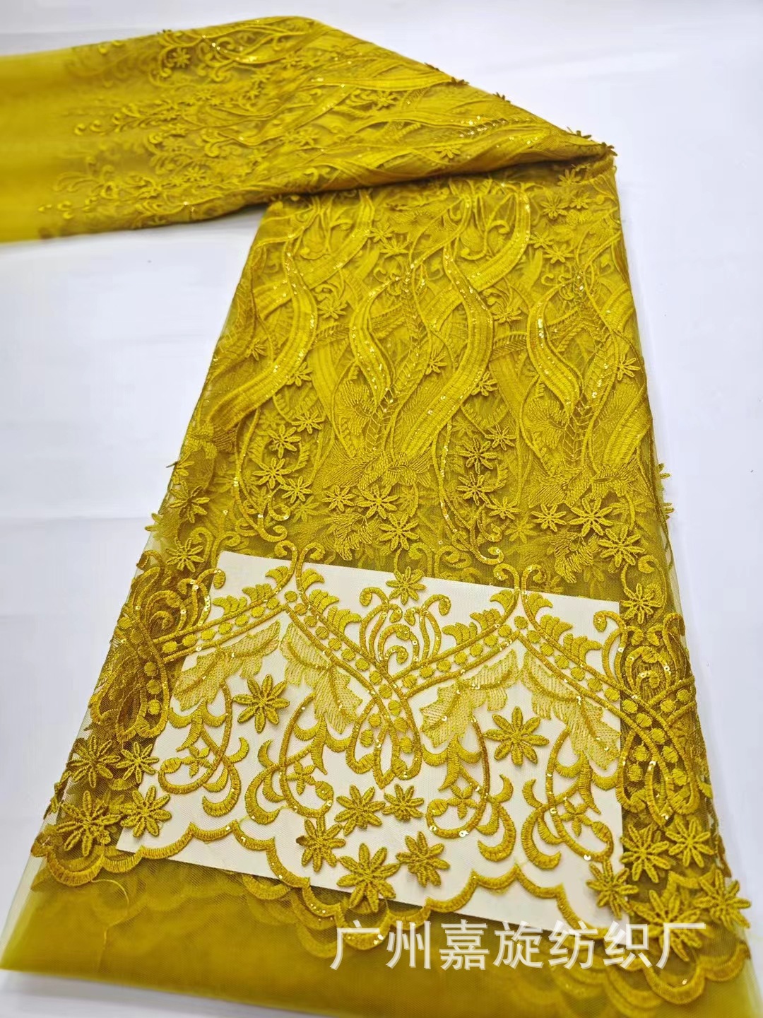 Suave bordado encaje malla color sólido vestidos africanos para mujeres vestido cheongsam bordado tela encaje jx4012