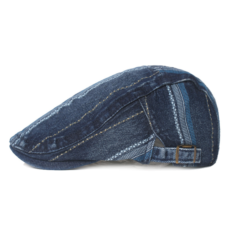 Baixiaoyuan sombrero de los hombres de primavera y verano de protección solar sombrero delantero cubierta solar boina de las mujeres al aire libre sombrero de mezclilla