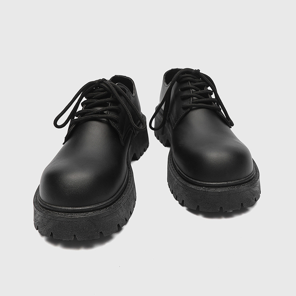 Japanese casual trend black exclusive shoes English style platform