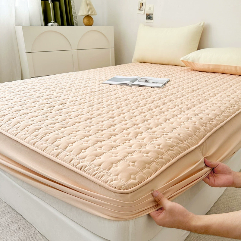 Quilted sheet, increased thickness, simple and elegant design, 1.5m, 1.8m