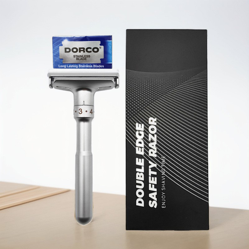 Cross-border double-sided safety razor manual razor men's old-fashioned razor shaving shaving blade holder