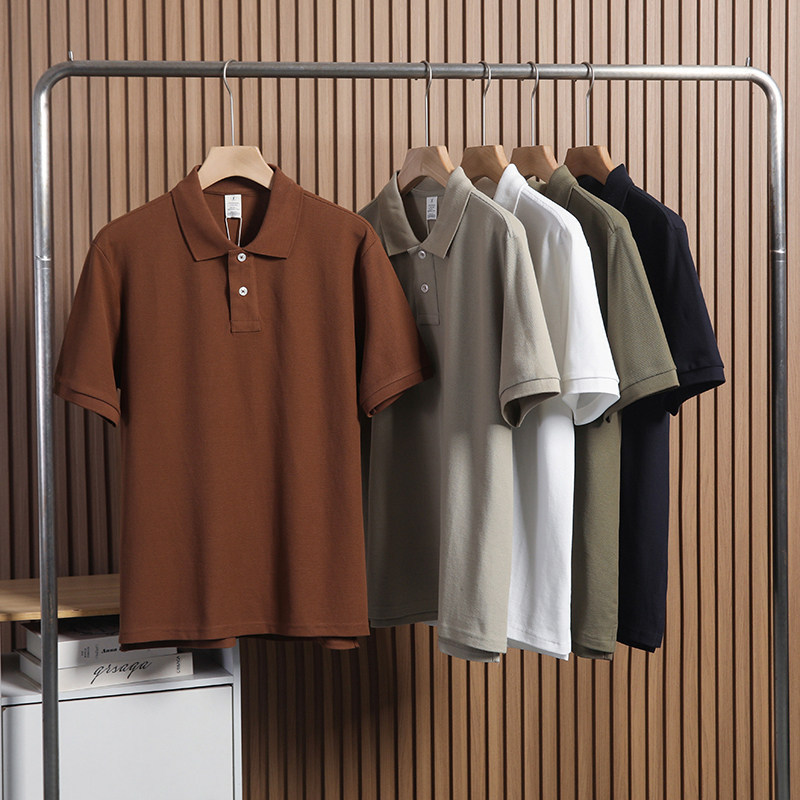 Designer Series! Moisture-Wicking and Breathable! Classic Versatile Men's Fashion Casual Polo Shirt with a Turn-Down Collar and Short Sleeves