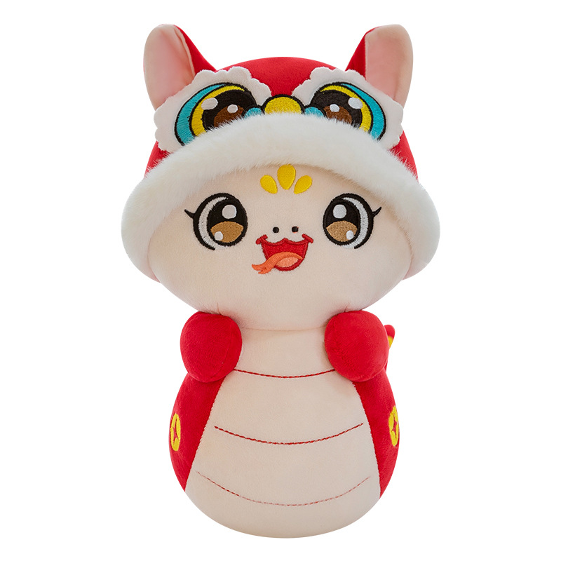 2025 año de la serpiente colgante de mascota 4 pulgadas zodiaco serpiente peluche colgante empresa evento regalo logo de muñeca