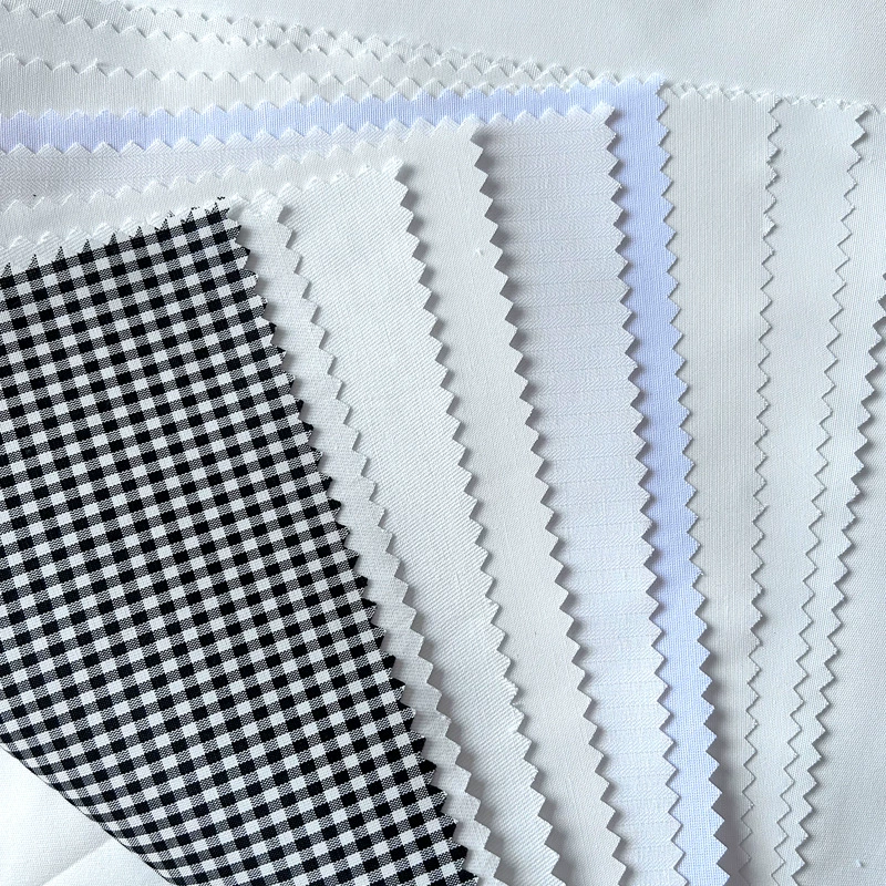 Ткань полотняного переплетения из полиэстера и хлопка, белая, для карманов, для пошива одежды, подкладочная ткань для костюмов, поплин, смесь полиэстера и хлопка
