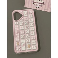 粉kitty立体键适用苹果16PROMAX手机壳iPhone15新款苹果14/13/12