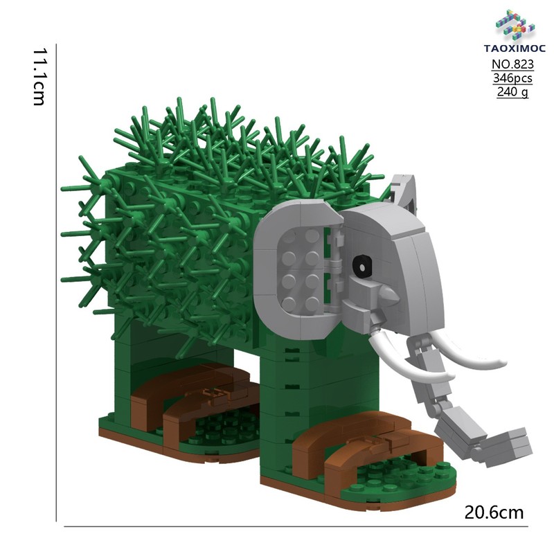 国境を越えた外国の山と海の経典シリーズ組み立てビルディングブロックおもちゃ木製スティック人間ランニングシューズサメモンスター人形手作り装飾品|undefined