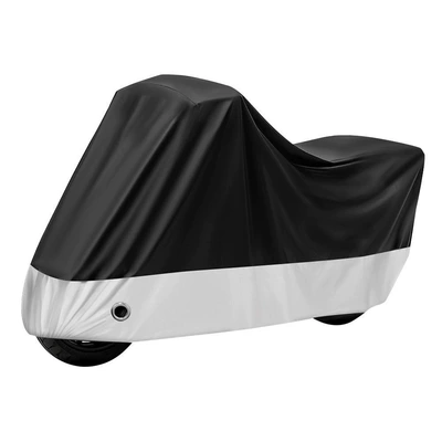 Car clothing — of Oxford Cloth Motorcycle Covers, Sun-Proof - m-20090100cm-210d-black-and-silver-stitching