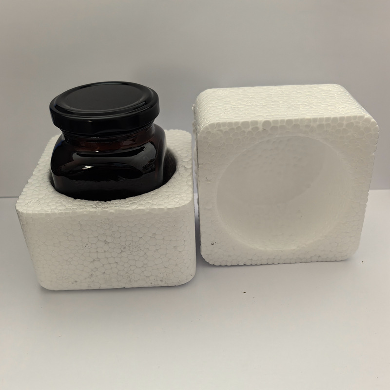 茶色のペーストボトル、角型ガラスボトル、ペースト角型包装、茶色のボトル、遮光密封ガラス瓶、蓋付き高温耐性|undefined