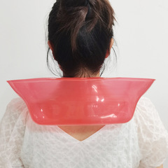 理髮店肩托染燙工具染髮肩托 拉直發藥水槽熱燙定型水塑料接水盤