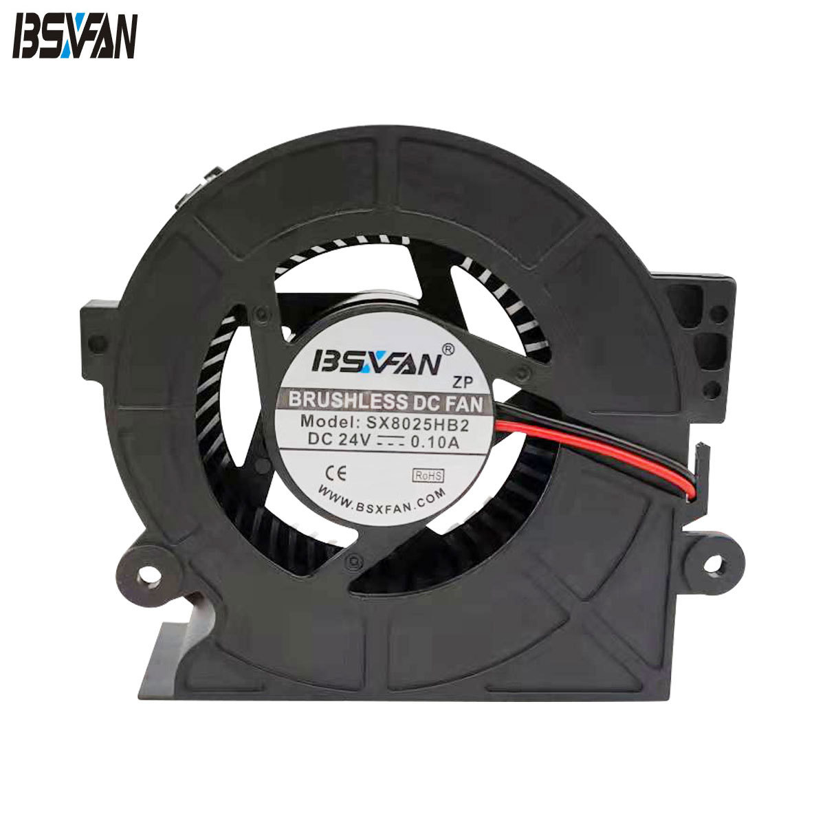 8025鼓风机 12V 24V大风量 PWM调速 IP68灌胶防水 一体机电脑风扇