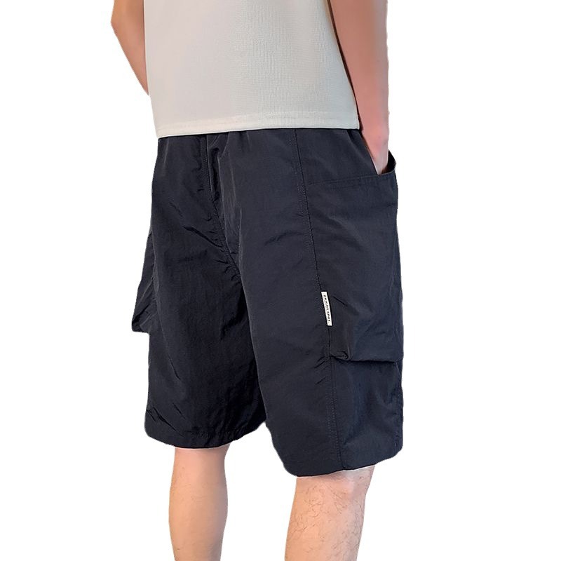 Workwear men's summer casual 2024 new trendy brand five point pants, army green thin style, large shorts, handsome_voghion.com