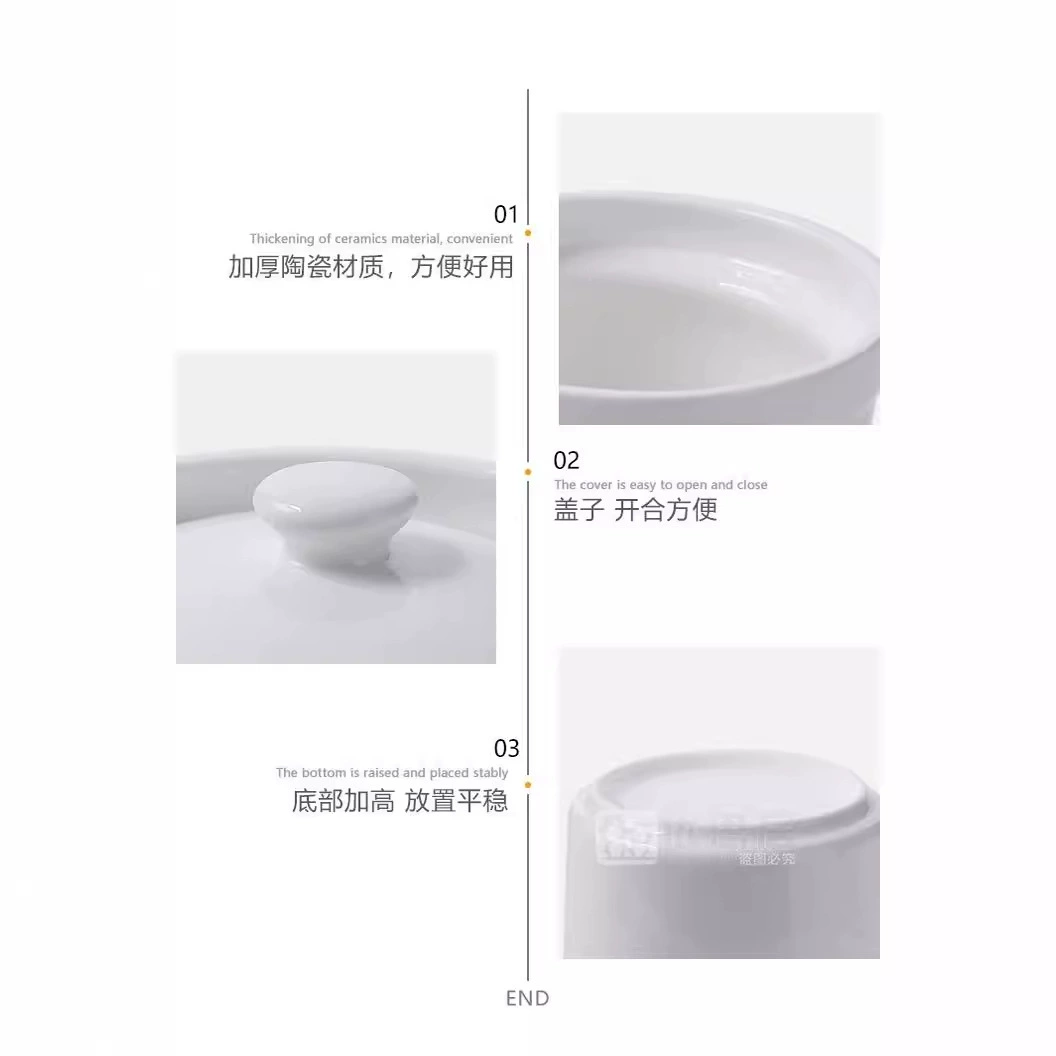 Набор Ceramic Stew Pot: 3,5–5 дюйма, 170–550 мл, двусторонняя отделка и античные отделки
