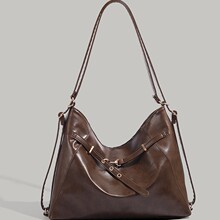 小众高级感通勤托特包复古单肩斜跨包女式新款时尚一包三用双肩包