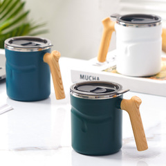 Wholesale 316 stainless steel mugs as holiday gifts, coffee cups, tea cups, simple with lids and sealed cup mouths