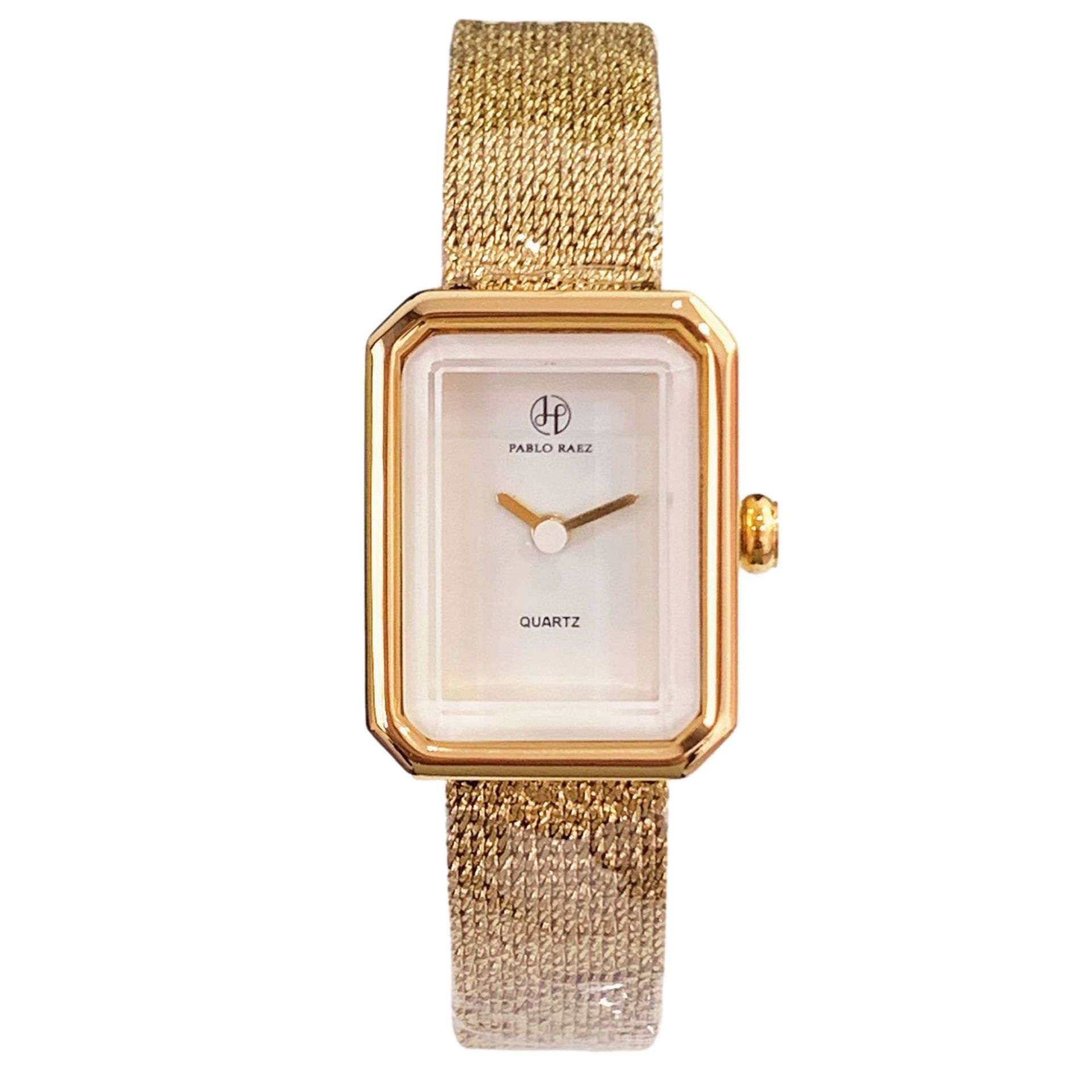 New Watch Fashionable and Elegant Women's Watch Simple and Casual Student Style Square Dial with Woven Strap for Free Shipping_voghion.com