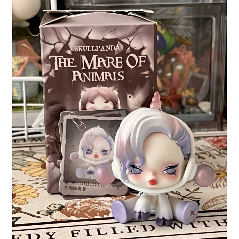 Пупс Мэтт Блайнд Бокс SKULLPANDA Dream Eating Animal Series Blind Box Doll Trendy Car Ornaments pp