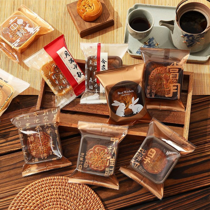 2025新款月饼包装袋50g-125克中秋流心冰皮蛋黄酥机封袋月饼袋子|undefined