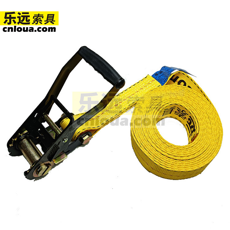 5CM宽 5吨货物捆绑带紧固收紧打包带紧绳器工厂生产紧固带拉紧器
