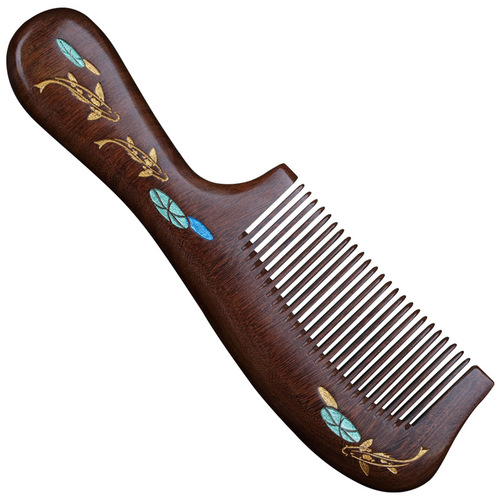 精品正宗黑檀木梳子木质家用女生专用士长发高档实木工厂批发