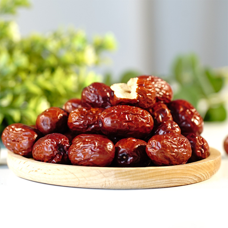 Ruoqiang Red Dates 500g Dried Jujube Fruit for Soup Congee and Tea Xinjiang Specialty quality and texture