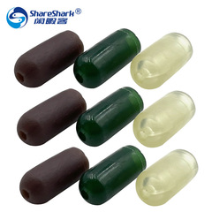 12mm cylindrical European carp fishing soft tube small accessories rubber hat European fishing kit fishing gear accessories