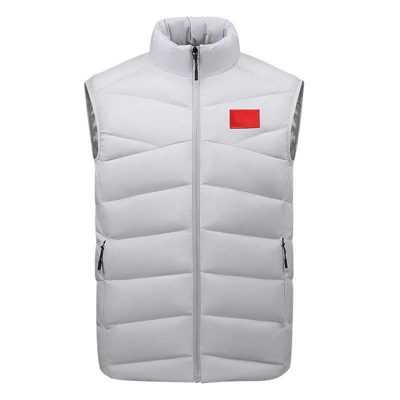2025 China Team Down Vest for Men and Women, 90% White Duck Down, Stand-up Collar, Sports Sleeveless, Autumn and Winter Coach's Warm Vest