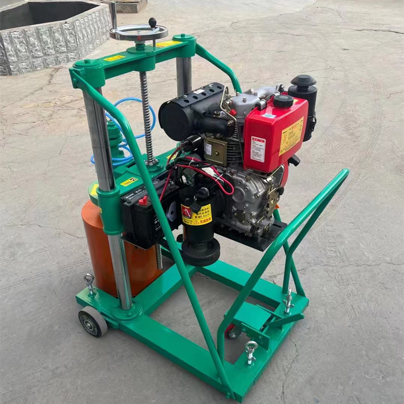 汽油岩石钻孔取芯机 混凝土路面取芯钻机 手持式小型取芯钻机
