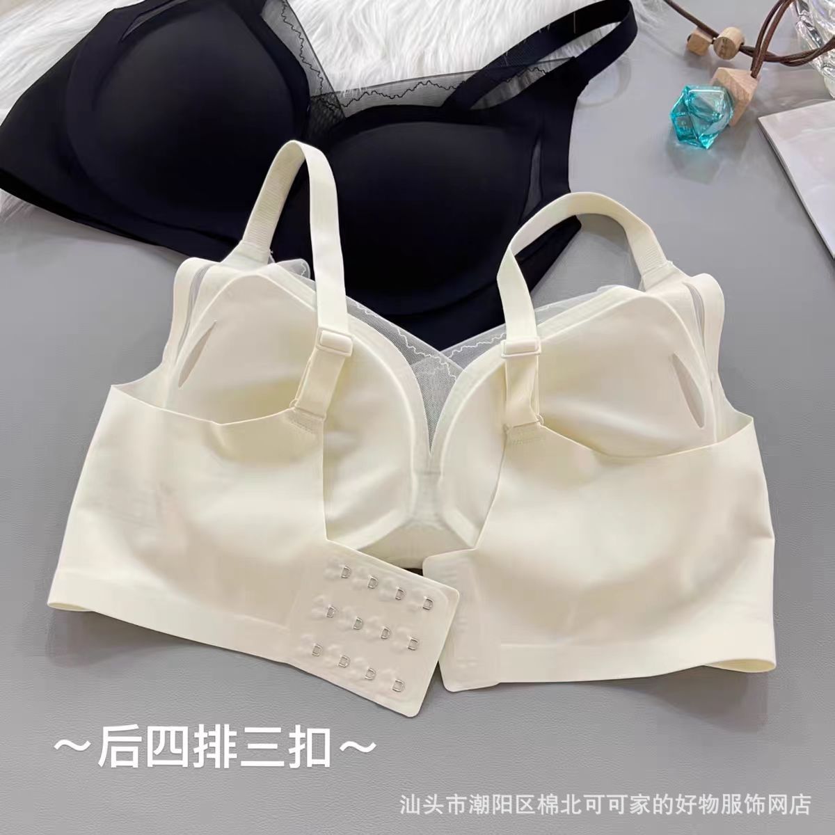 3358 # stock al por mayor nueva taza fija antideslizante sin marcas ropa interior una pieza de dama sexy sujetador de pecho