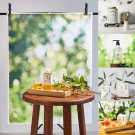 朦胧感背景布虚化摄影拍照场景搭建道具静物产品拍摄古风绿色光圈