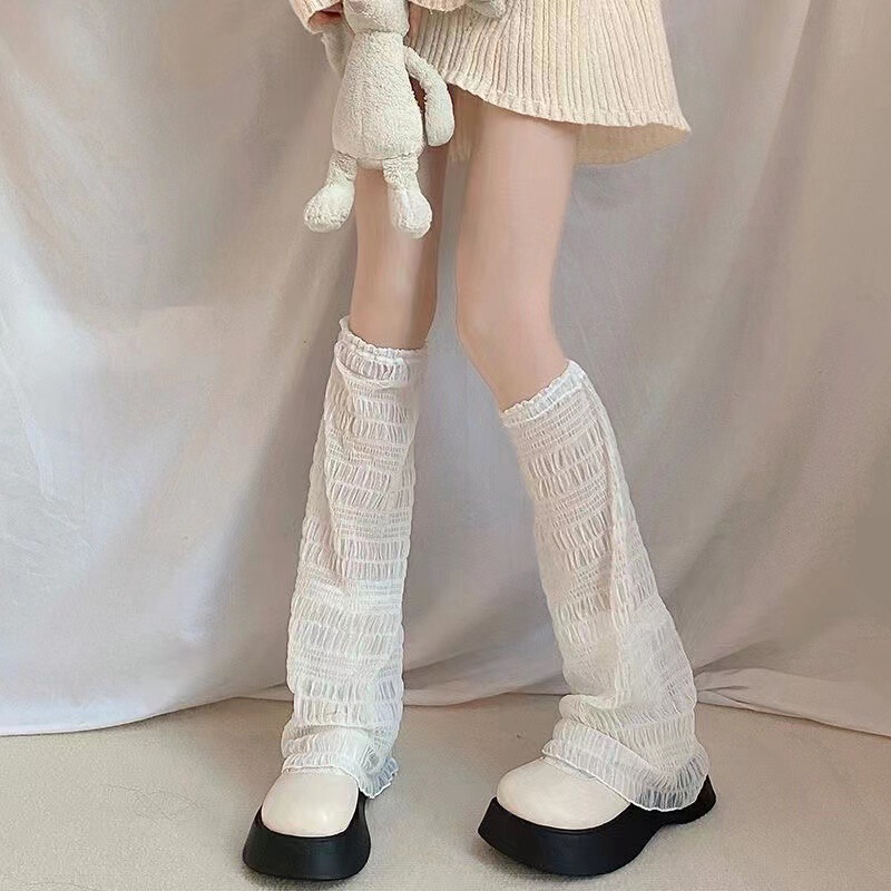 New Cross-Border Japanese-Style Jk Socks Lolita Breathable Long Leg Warmers for Girls Lolita Cosplay Versatile Wide-Leg Accessories