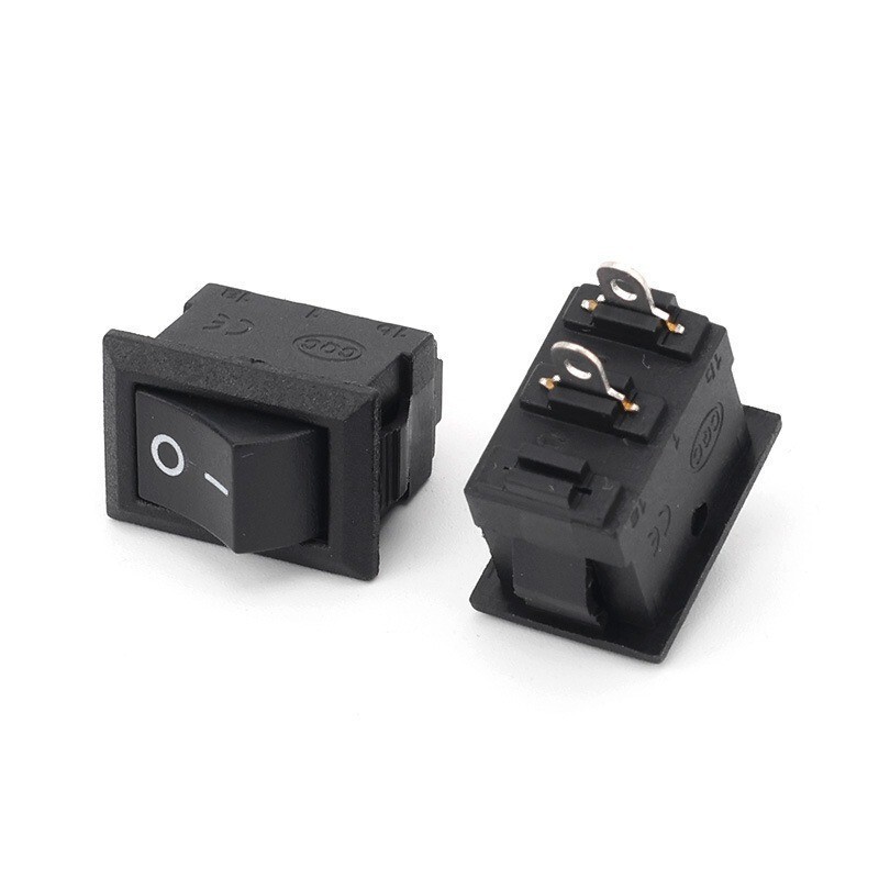 10*15 Black Kcd11 Mini Rocker Switch Black and Red Two-Pin 10X15 Handheld Fan Power Switch