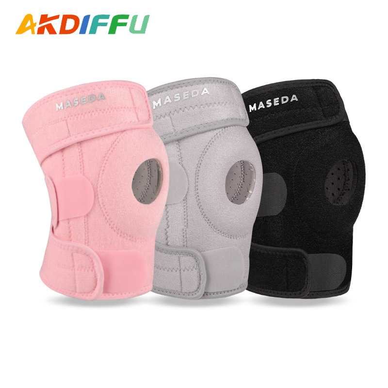 Deportes de compresión correa rodilla baloncesto montar al aire libre rodilla respirable meniscal rodilla cubierta de articulación correr