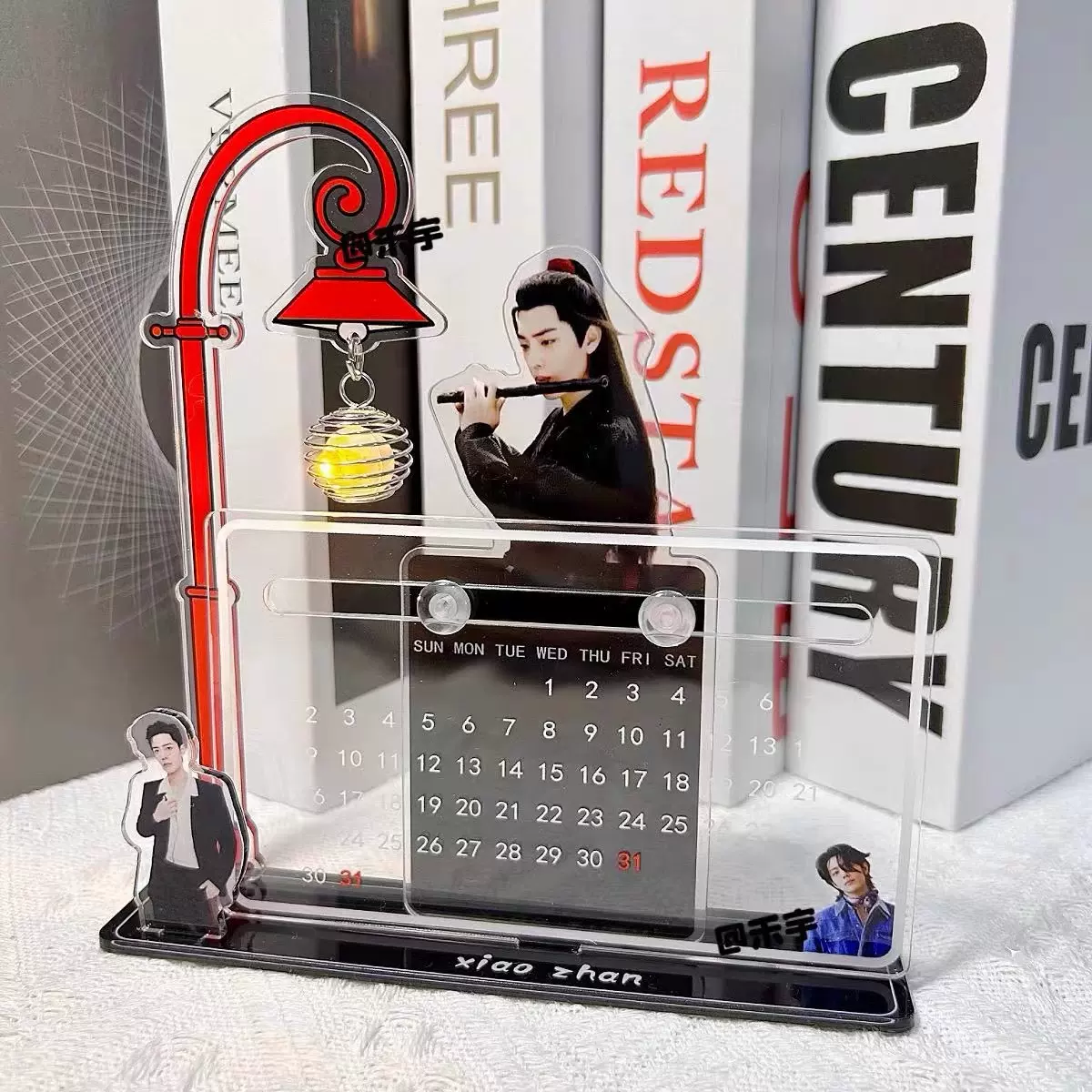 创意个性卡通动漫明星周边亚克力立牌定制万年历台历礼品摆件定做